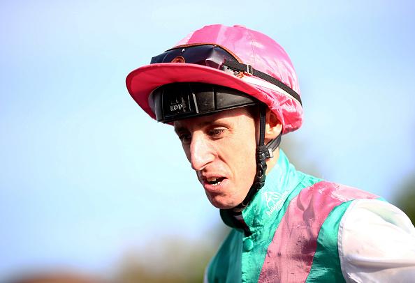 Jockey George Baker is in action at Kempton on Wednesday evening 